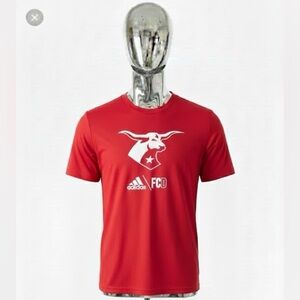 Adidas: FC Dallas/MLS: Soccer Team Red Dri-fit/Athletic Shirt (Medium)